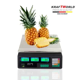 Платформен електронен кантар до 40кг KraftWorld, 34х14х39 см  Платформен електронен кантар до 40кг KraftWorld, 34х14х39 см