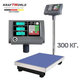 Платформен електронен кантар 300кг везна 40/50см Платформен електронен кантар 300кг везна 40/50см