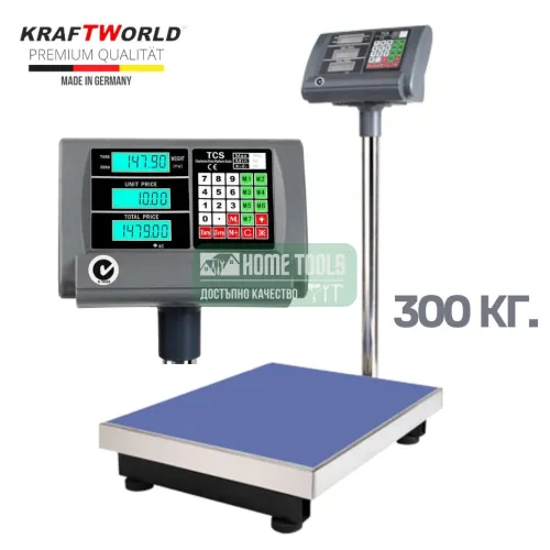 Платформен електронен кантар 300кг везна 45/60см