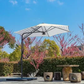 Градински чадър "Лале" LED осветление UMB-006B