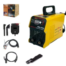 Инверторен Електрожен с маска и кабели в комплекта , KRAFTROYAL, 390A 