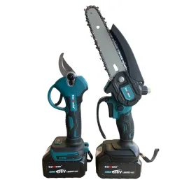 Комплект KraftMaster 3-в-1: Акумулаторна Ножица, Трион и Телескопичен Прът (36V)