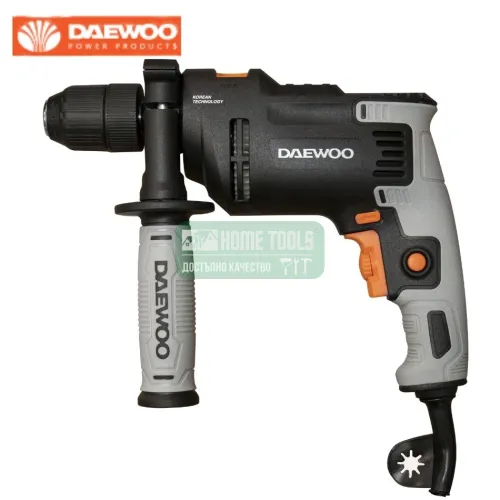 Електрическа ударна бормашина DAEWOO DAID750L, 750 W, 13 мм + ПОДАРЪК Комплект свредла за бетон