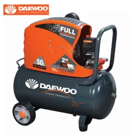 Монофазен бутален компресор DAEWOO DAAC50DN, 1.5 kW, 169 л/мин, 50 л, 8 бара, с директно куплиране Монофазен бутален компресор DAEWOO DAAC50DN, 1.5 kW, 169 л/мин, 50 л, 8 бара, с директно куплиране