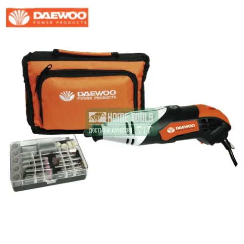 Мултифункционален прав шлайф DAEWOO DADG233D, 170 W, 1.5-3.2 мм, 120 аксесоара