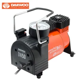 Мини компресор за автомобил DAEWOO DW50, 12 V, 50 л/мин, 7.5 бара Мини компресор за автомобил DAEWOO DW50, 12 V, 50 л/мин, 7.5 бара