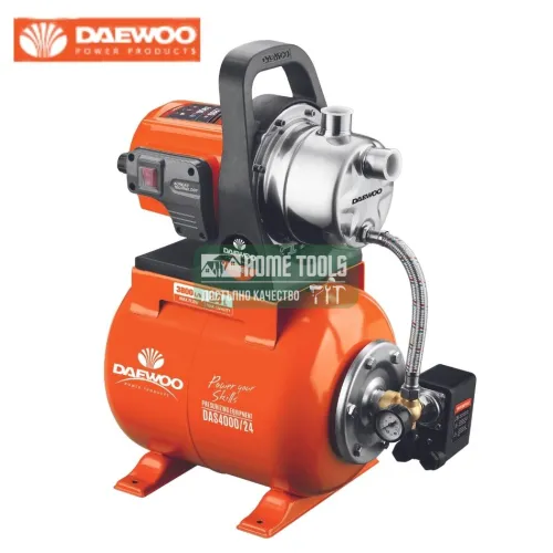 Хидрофорна помпа DAEWOO DAS 4000/24, 1", 1200 W, 3800 л/ч, 48 м, 24 л