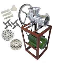 Чугунена електрическа месомелачка с електромотор