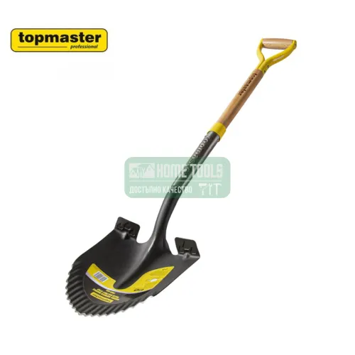 Кръгла лопата с педал и ръкохватка тип "Д" Topmaster