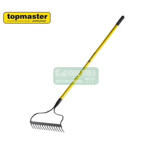 Гребло с дръжка Topmaster, 1400 мм, 14 зъба