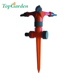 Трираменен разпръсквач на колче TopGarden, с регулатор