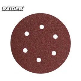 Шкурка с велкро Raider, ø150 мм, K100, 10 бр Шкурка с велкро Raider, ø150 мм, K100, 10 бр