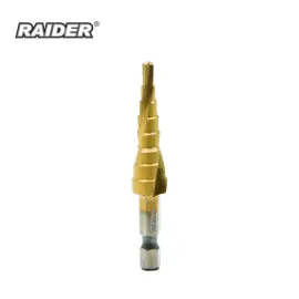 Свредло за ламарина стъпаловидно Raider, HEX 1/4", ø4-12 мм Свредло за ламарина стъпаловидно Raider, HEX 1/4", ø4-12 мм