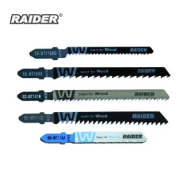 Нож за прободен трион Raider, за дърво и метал, Т захват, 5 бр Нож за прободен трион Raider, за дърво и метал, Т захват, 5 бр