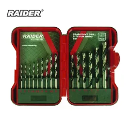 Свредла за дърво комплект 15 броя Raider Ø3 - 10 mm