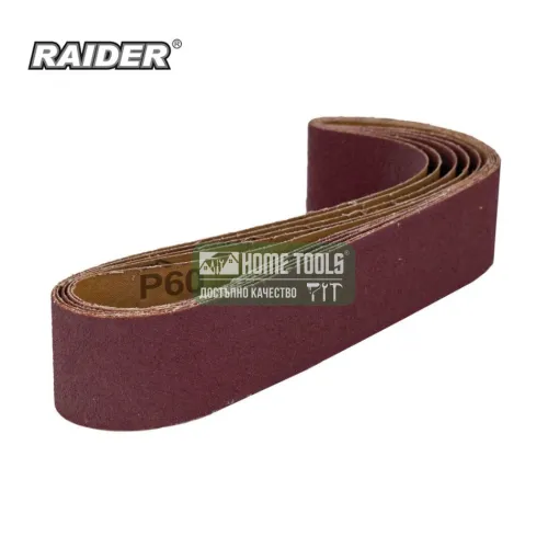 Шкурка за лентов шмиргел Raider, 50х686, P 60, 5 бр