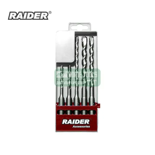 Комплект свредла Raider, SDS-plus, ø5-10 мм, 5 бр