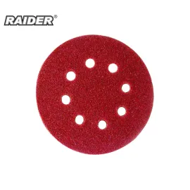 Шкурка за ексцентършлайф Raider, ø125 мм, К120, с 8 отвора, 10 бр. Шкурка за ексцентършлайф Raider, ø125 мм, К120, с 8 отвора, 10 бр.