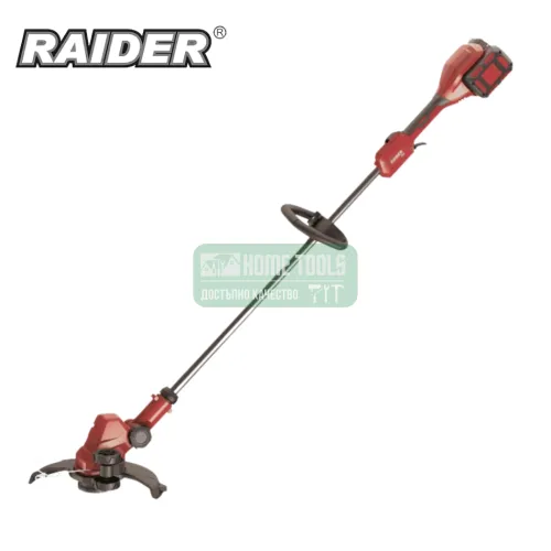 Акумулаторен безчетков тример Raider RDP-SBBC20 Solo, R20, 20 V, 25/30 см, с нож и корда, без батерия и зарядно