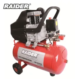 Монофазен компресор Raider RD-AC04O, 1500 W, 195 л/м, 24 л Монофазен компресор Raider RD-AC04O, 1500 W, 195 л/м, 24 л