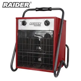 Електрически калорифер RAIDER RD-EFH15, 15 kW, дебит на въздух 400 куб.м/ч, трифазен Електрически калорифер RAIDER RD-EFH15, 15 kW, дебит на въздух 400 куб.м/ч, трифазен