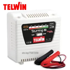 Зарядно устройство TELWIN Touring 15 TN807592 / 12-24 V, бял/ Зарядно устройство TELWIN Touring 15 TN807592 / 12-24 V, бял/