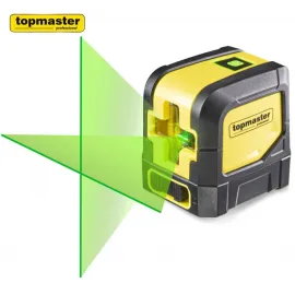 Лазерен нивелир TOPMASTER 1H1V, 15 м, със зелен лъч, батерии и стойка Лазерен нивелир TOPMASTER 1H1V, 15 м, със зелен лъч, батерии и стойка