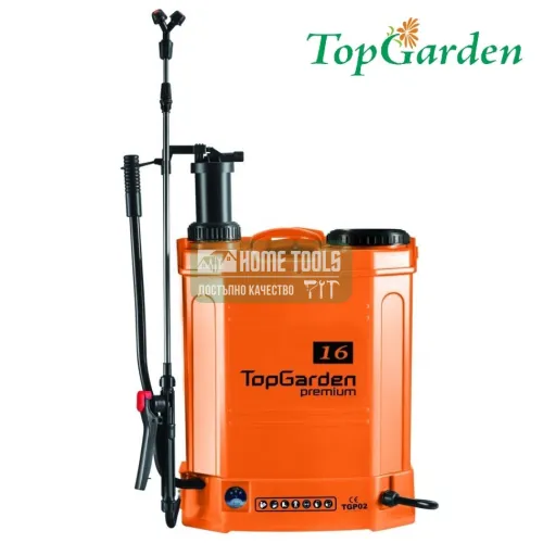 Акумулаторна пръскачка TopGarden TG03, 16 л, 5.5 бара, 12 V, 8 Ah, с батерия