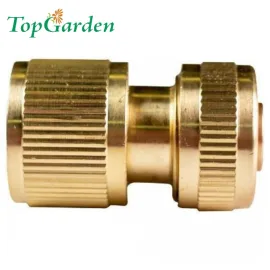 Месингов съединител за маркуч TopGarden, 3/4"x3/4" Месингов съединител за маркуч TopGarden, 3/4"x3/4"