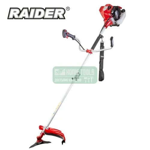 Бензинов тример Raider RD-GBC24, 2.2 kW, 255/440 мм, с нож и корда + ПОДАРЪК Работни ръкавици TopStrong