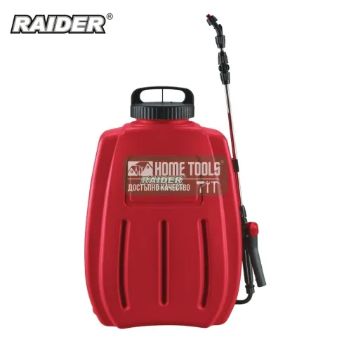 Акумулаторна пръскачка Raider RD-BKMD03, 12 V, 16 л, 4.5 бара, с Li-ion батерия и зарядно