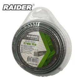 Квадратна корда за тример Raider Platin-silver, 3.0 мм х 12 м Квадратна корда за тример Raider Platin-silver, 3.0 мм х 12 м