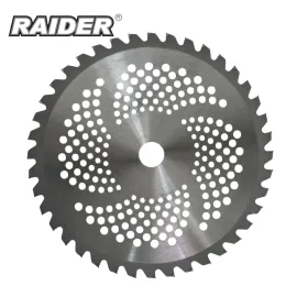 Диск за моторна коса Raider, 255x25.4 мм, 40 зъба  Диск за моторна коса Raider, 255x25.4 мм, 40 зъба
