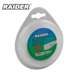 Корда за косачка тример квадратна Raider, 1.3 мм х 15 м