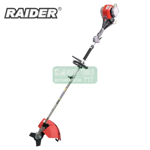 Бензинов тример с нож и корда Raider RD-GBC11, 4-тактова, 1.0 к.с, 3000 об./мин