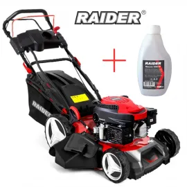 Самоходна бензинова косачка Raider RDP-GLM11, 3.7 kW, 53 см, 5 в 1, с ел. старт, без батерия и зарядно + ПОДАРЪК моторно масло Raider SAE30, 1 л