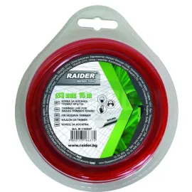 Корда за косачка тример кръгла Raider, Ø3.0 мм х 15 м, (за моделите GBC)