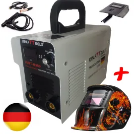 Инверторен Електрожен KrafT TOOLS 300А + Соларна маска Инверторен Електрожен KrafT TOOLS 300А + Соларна маска