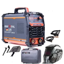 Немски Инверторен Електрожен Kraft Royal 300А с Водоустойчив Kуфар + Соларни Заваръчни Очила Немски Инверторен Електрожен Kraft Royal 300А с Водоустойчив Kуфар + Соларни Заваръчни Очила