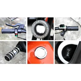 Детски Електрически Скутер Pocket BIke Harley Baby – 160W, 12" Гуми, Bluetooth и реалистичен звук