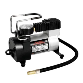 Компресор за гуми 12V 150W с метален корпус – мощен, компактен и надежден