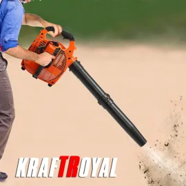 Бензинов Листосъбирач с Торба 3в1 KraftRoyal – Духане, Събиране и Смилане на Листа