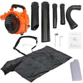 Бензинов Листосъбирач с Торба 3в1 KraftRoyal – Духане, Събиране и Смилане на Листа