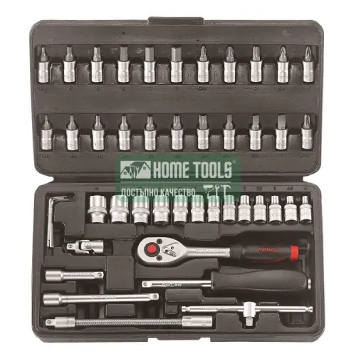 Гедоре комплект Force, 1/4", 46 части