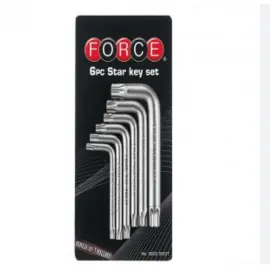 Шестограми Г-образни TORX удължени комплект Force Tools 9 бр. / T-20H-T-60H / Шестограми Г-образни TORX удължени комплект Force Tools 9 бр. / T-20H-T-60H /