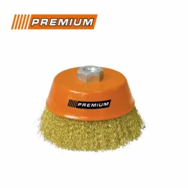 Телена четка Premium ЗА за ъглошлайф с камбанка Телена четка Premium ЗА за ъглошлайф с камбанка