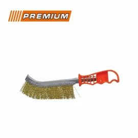 Телена четка Premium с дръжка Телена четка Premium с дръжка