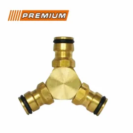 Разклонител за конектор троен месинг