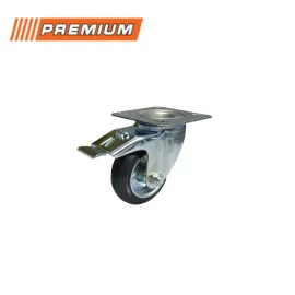 Въртящо-спирачно колело с гума