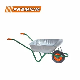 Строителна количка Premium с плътно колело 90L Строителна количка Premium с плътно колело 90L